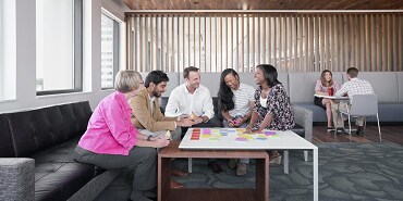 People sitting around the table