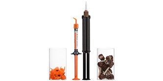 design of syringe showing use of less plastic waste
