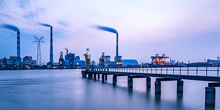 Utilities generating energy to the city
