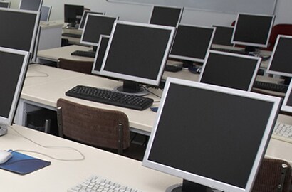 Training classroom and computers
