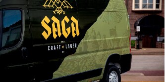 3M Envision Print Wrap Film on a Black and Green Van
