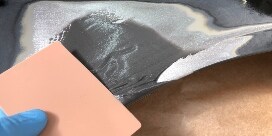 Filler being applied
