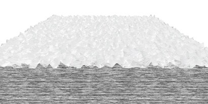 Example of a surface after two cleanings, prior to bonding
