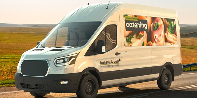 White wehicle with 3M Envision-Print Film PL50mC
