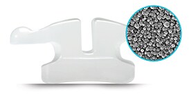 Clarity Advanced bracket profile closeup ceramic material

