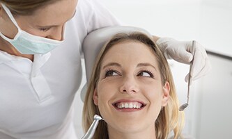 Dentist with patient