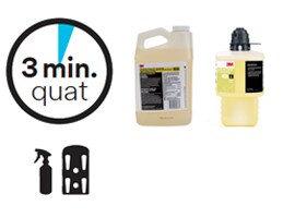 3 minute disinfectant cleaner quats