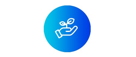 hand with plant icon
