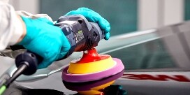 Vehicle being polished
