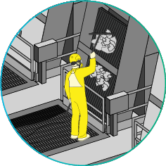 Solids Separation Process Icon